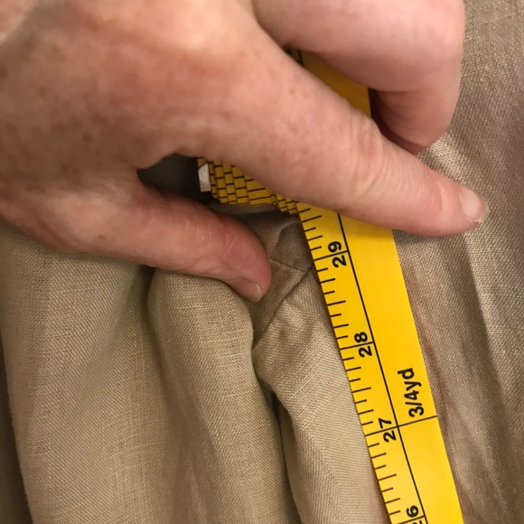 Magaschoni 100% pure linen taupe wide leg trouser, NWT, XS - Picture 9 of 11